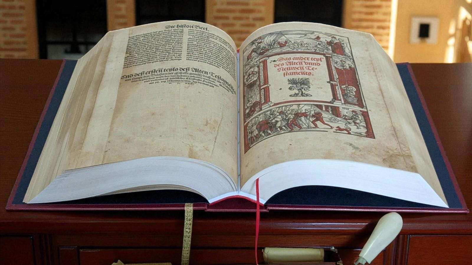 RARE 1531 Zurich Bible - Zürcher Bibel Froschauer Leatherbound