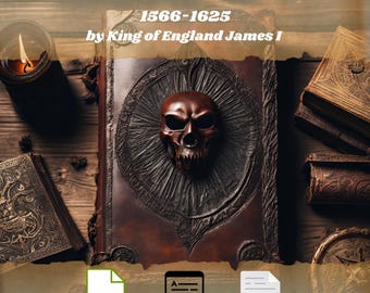 1566-1625 Daemonologie. by King of England James I INSTANT DOWNLOAD 5 FORMATS