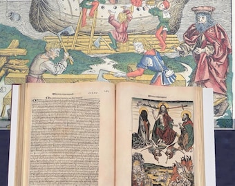 Carto-bibliography Liber Chronicarum The Nuremberg Chronicle  Facsimile  - Rare