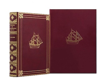 Captain James Cook Journal 1768-1771 Facsimile Faithful Leather Reproduction, Deluxe Leatherback | Express FEDEX Delivery