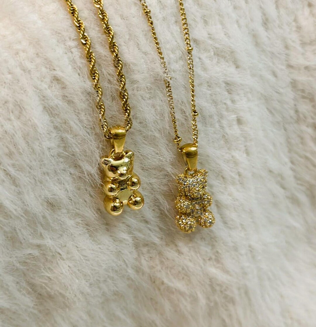 Crystal Bear Necklace