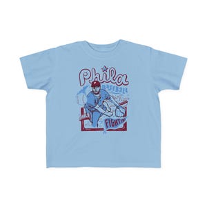 Toddler: Phillies Baseball Wheeler Design, Cute Sports Tee, Kids Baseball Shirt, Toddler Outfit, Game Day Apparel