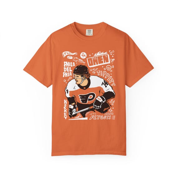 Vintage Hockey Comfort Color T-shirt | Owen Tippett Philadelphia