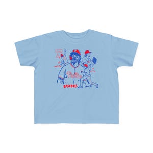Toddler: Phillies Tee l Featuring Harper, Nola, Castellanos and Stott l Design by Philly Artist Brunofsky l Cute Sports Tee