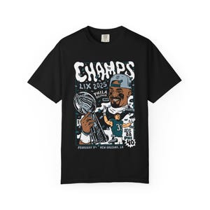 Eagles Champs, Philadelphia, Unisex Comfort Colors Tee, Philly Artist Brunofsky