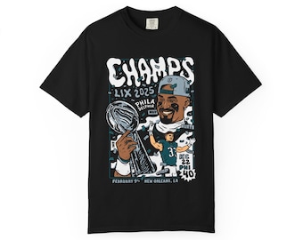 Eagles Champs, Philadelphia, Unisex Comfort Colors Tee, Philly Artist Brunofsky
