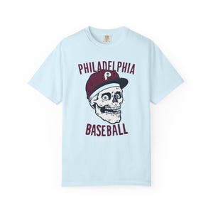 Philadelphia Baseball Mascot Bonesy, Unisex Comfort Colors, Design by Philly Artist Brunofsky