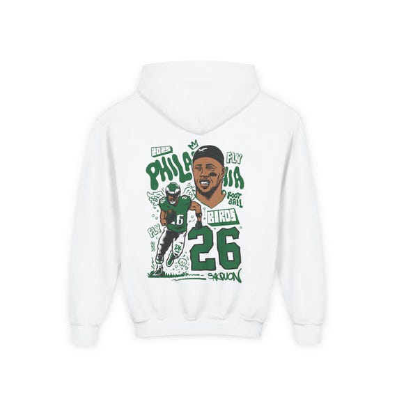 thumbnail interactive-video image 1 of Saquon Barkley #26 Kelly Green Stitched Eagles Youth Jersey – NFL, Boys, Philadelphia 1 of 2