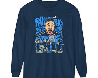 Philadelphia Soccer l Winners l Long Sleeve Comfort Colors l Design by Philly Artist Brunofsky
