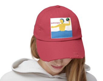 Water polo Unisex Distressed Cap(Condorito Design)