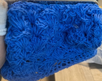 electric blue pouch