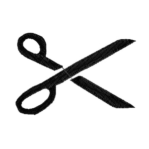 Scissors Machine Embroidery Design File
