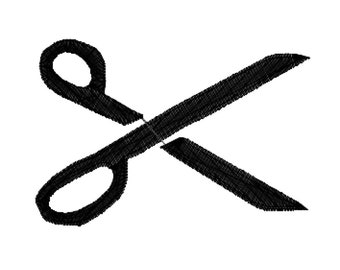 Scissors Machine Embroidery Design File