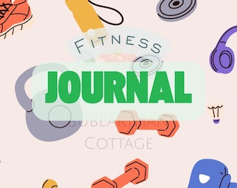Planificador de dieta y ejercicios de fitness (PDF imprimible o digital)