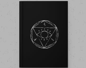 Grimoire Journal | Auge des Schutzes | Buch der Schatten | Alles sehende Auge | Hardcover Zauberbuch | Gothic Geschenk