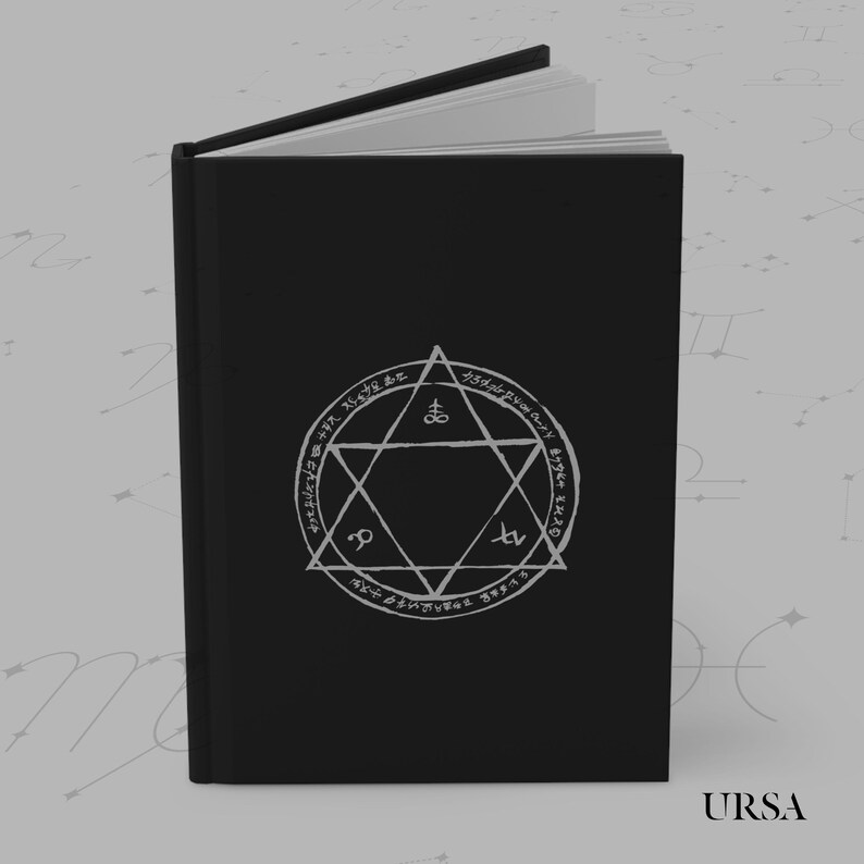 Grimoire Journal | Siegel Salomons | Buch der Schatten | Heilige Geometrie | Hardcover Zauberbuch | Okkultes Geschenk Bild 6