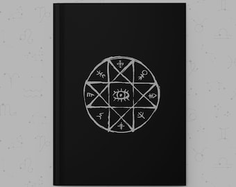 Grimoire Journal | Siegelrad | Buch der Schatten | Wahrsagen Zeitschrift | Hardcover Zauberbuch | Witchy Geschenk