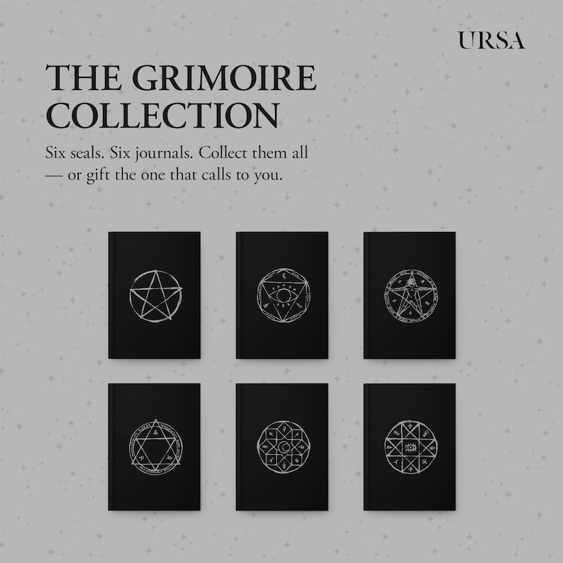 Grimoire Journal | Siegel Salomons | Buch der Schatten | Heilige Geometrie | Hardcover Zauberbuch | Okkultes Geschenk Bild 7