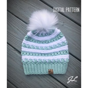 Inspiration Beanie Pattern | PDF | Crochet Beanie | Crochet Hat | Adult Beanie | Child Beanie | Winter Hat | Crochet Pattern