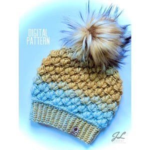 Winter Lily Beanie Pattern | PDF | Crochet Beanie | Crochet Hat | Adult Beanie | Child Beanie | Winter Hat | Toddler Hat | Crochet Pattern