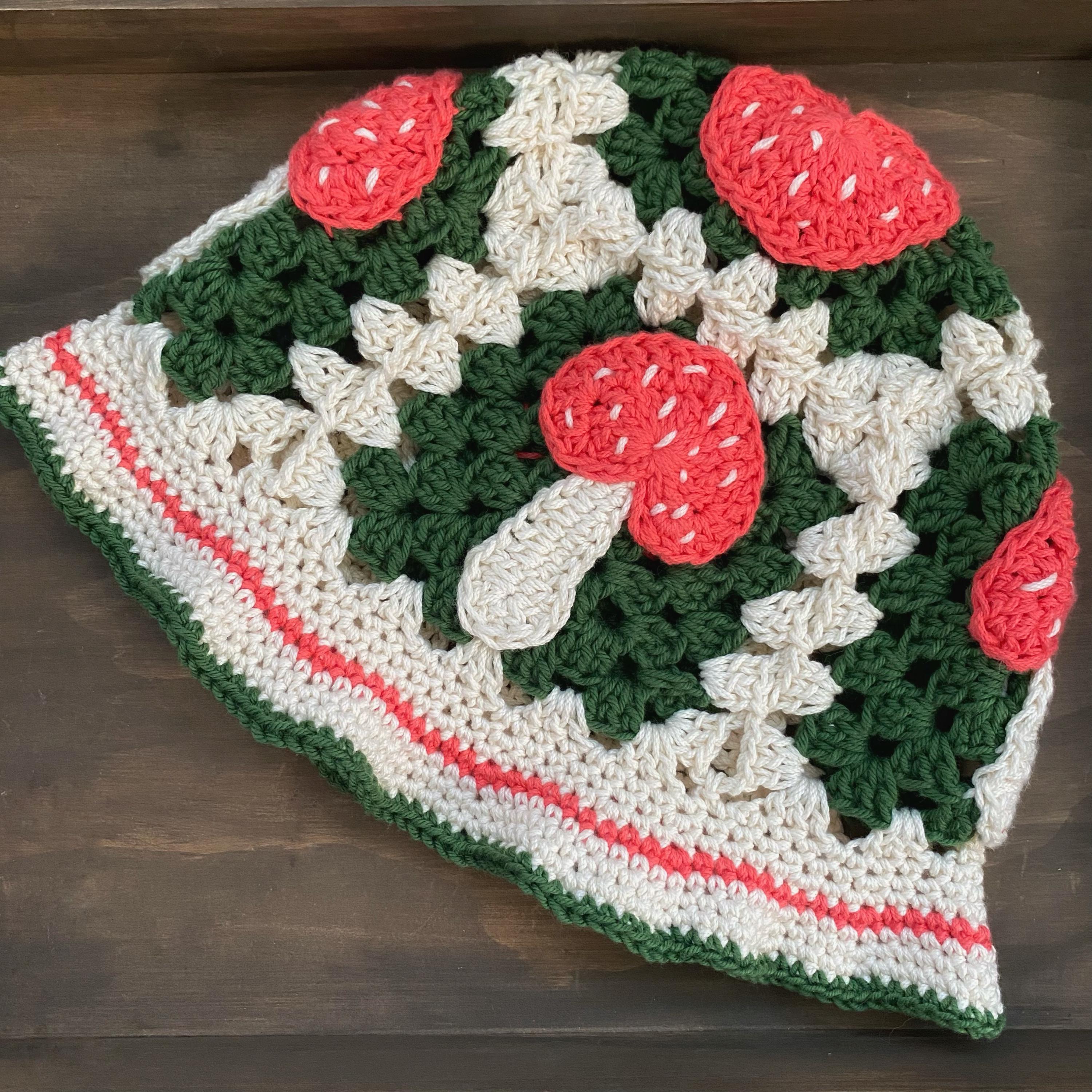 26 Mushroom Hat Crochet Patterns for Cottagecore, Fantasy, and Everyday Wear 20 Crochet Bucket Hat Pattern: Granny Mushroom