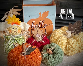 Forget Me Knot Pumpkin Pattern | PDF PATTERN | Crochet Pumpkin | Pumpkin | Fall Decor | Crochet Pattern | Quick | DIY | Halloween | Autumn