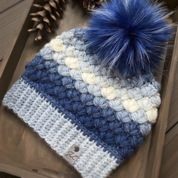 Winter Lily Beanie Pattern | PDF | Crochet Beanie | Crochet Hat | Adult Beanie | Child Beanie | Winter Hat | Toddler Hat | Crochet Pattern