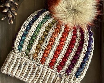The Lincoln Beanie Pattern | PDF | Crochet Beanie | Crochet Hat | Adult Beanie | Child Beanie | Winter Hat | Crochet Pattern | Teen Beanie