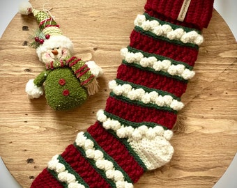 New Hampshire Cabin Stocking Pattern | PDF | Crochet Stocking | Christmas Stocking | Christmas Decoration | Crochet Pattern