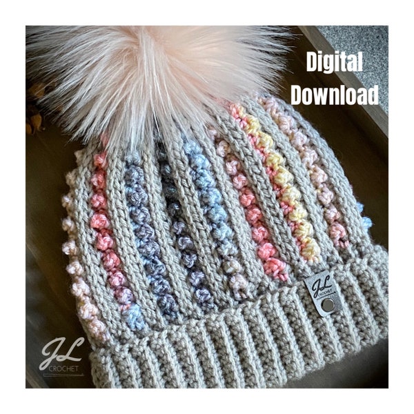 The Lincoln Beanie Pattern | PDF | Crochet Beanie | Crochet Hat | Adult Beanie | Child Beanie | Winter Hat | Crochet Pattern | Teen Beanie