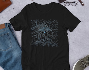UNC Chapel Hill Bell Tower Map T-Shirt