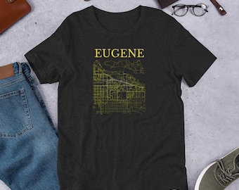 University of Oregon Eugene Map T-Shirt