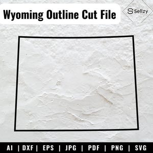 Fichiers SVG contour du Wyoming | Fichiers coupés Wyoming | du vecteur Wyoming | vectoriels des États-Unis | Clipart carte du Wyoming | Svg de l'État du Wyoming