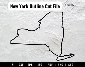 New York State Shaped Flag Sticker Self Adhesive Vinyl...
