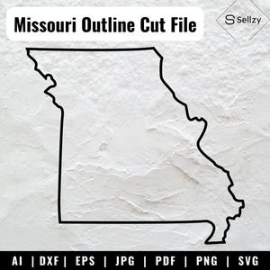Missouri Outline SVG Files | Missouri Cut Files | Missouri Vector | USA Vector Files | Missouri Map Clip Art | Missouri Cricut