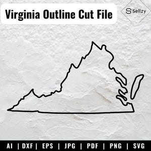 Virginia Outline SVG Files | Virginia Cut Files | Virginia Vector | USA Vector Files | Virginia Map Clip Art | Virginia State svg