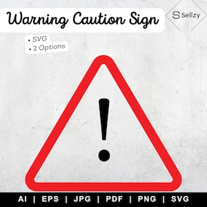 Warning Caution Sign SVG Bundle | Warning Caution Sign SVG | Blocked Symbol SVG | Caution Svg | Danger Sign Svg | Generic Caution Sign Svg