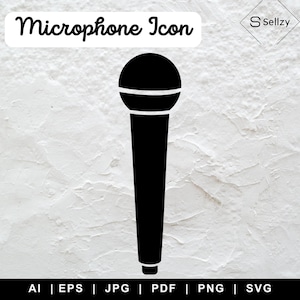Microphone SVG | Microphone PNG | Microphone Silhouette | Music Svg | Microphone Clipart | Microphone Vector SVG | Mic Svg | Record | Music