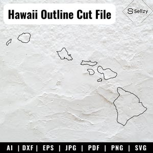 Hawaii Outline SVG Files | Hawaii Cut Files | Hawaii Outline PNG | Hawaii Vector | USA Vector Files | Hawaii Map Clip Art