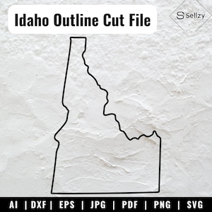 Idaho Outline SVG Files | Idaho Cut Files | Idaho Outline PNG | Idaho Vector | United States of America Vector Files | Idaho Map Clip Art