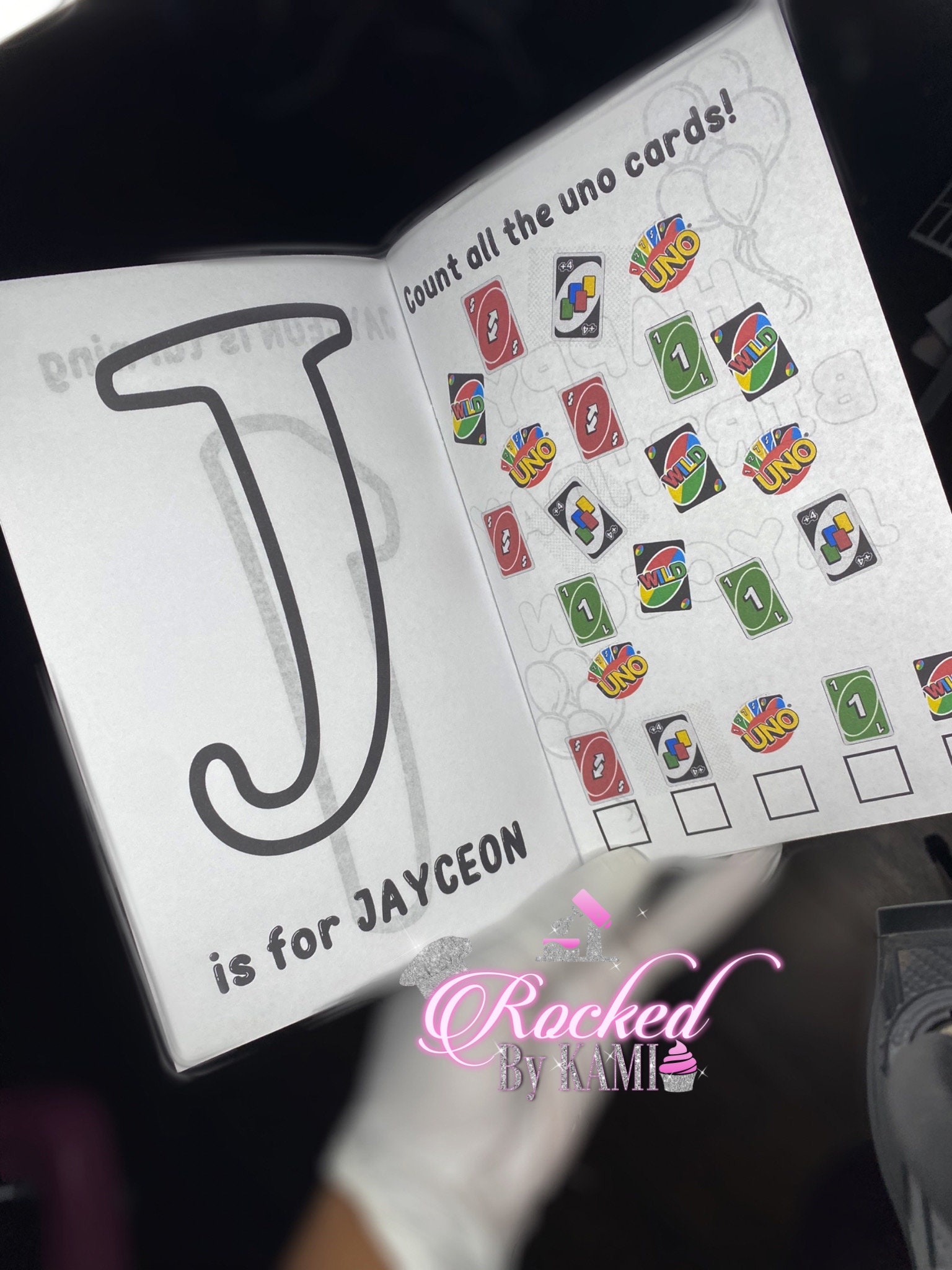 Custom Uno Coloring Book - Etsy