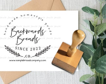 Bakery Baking Small Business Return Address Stamp, Modern Address Stamp, Custom Address Stamp, Personalized Address Stamp 1060