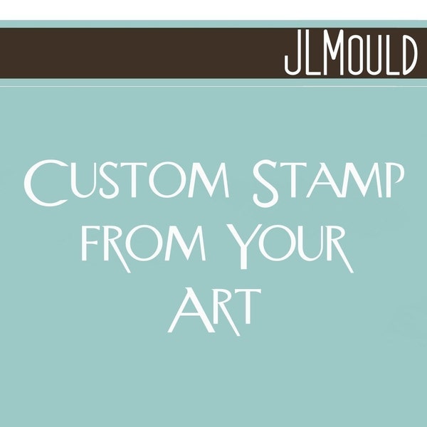 Custom Handmade Clear Mounted Rubber Stamp for YOU 1.5x1.5 Size