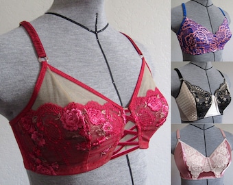 Annika Wireless Bra PDF sewing pattern: wire-free bra for low-stretch fabrics