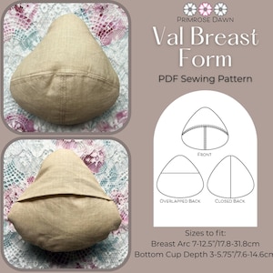 Val Breast Form PDF sewing pattern: soft mastectomy prosthesis for breast cancer