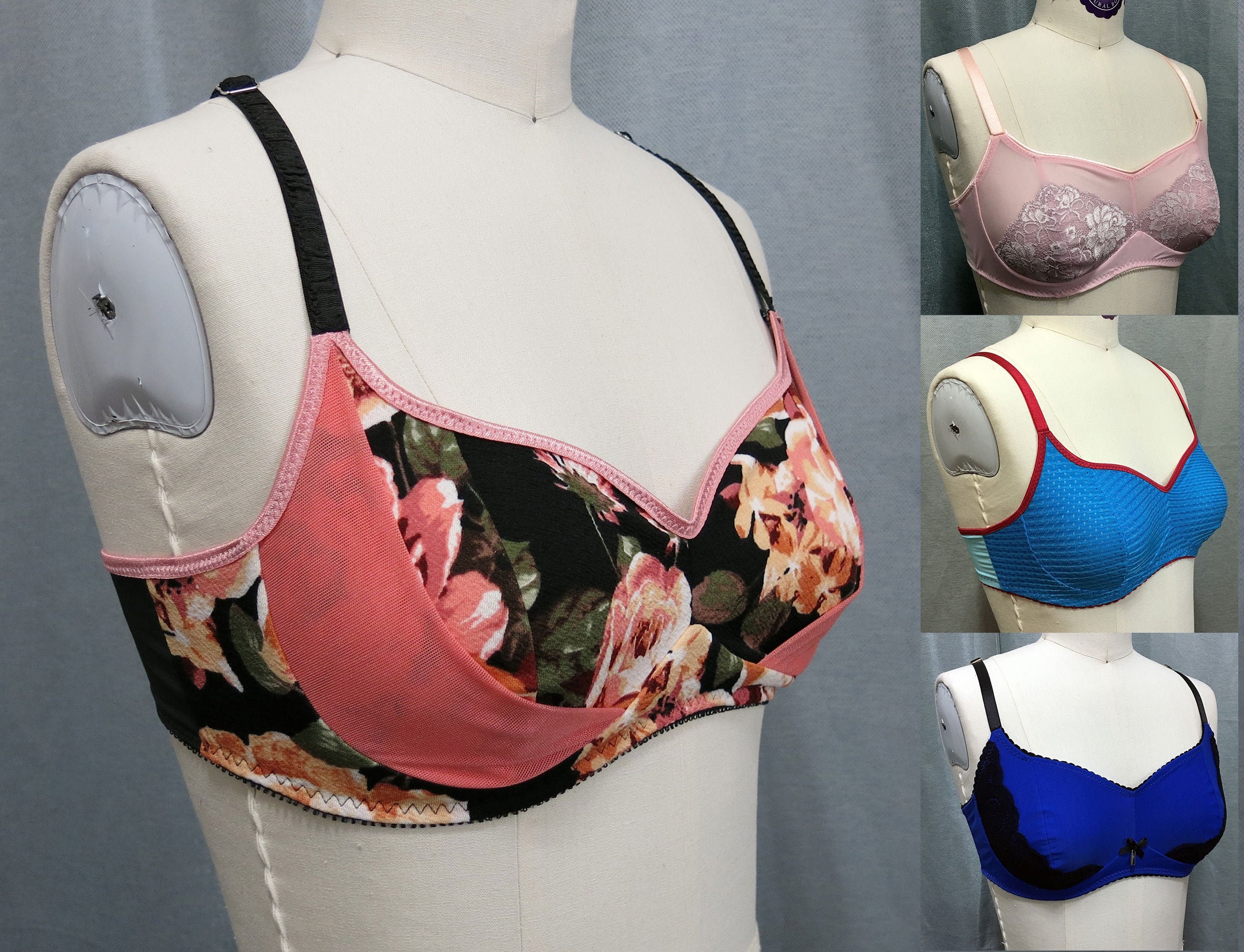 Iris Bralette PDF Sewing Pattern: Soft Bra for Stretch Knits 