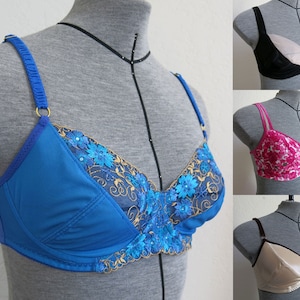Desiree Bra PDF sewing pattern: underwire bra for low-stretch fabrics