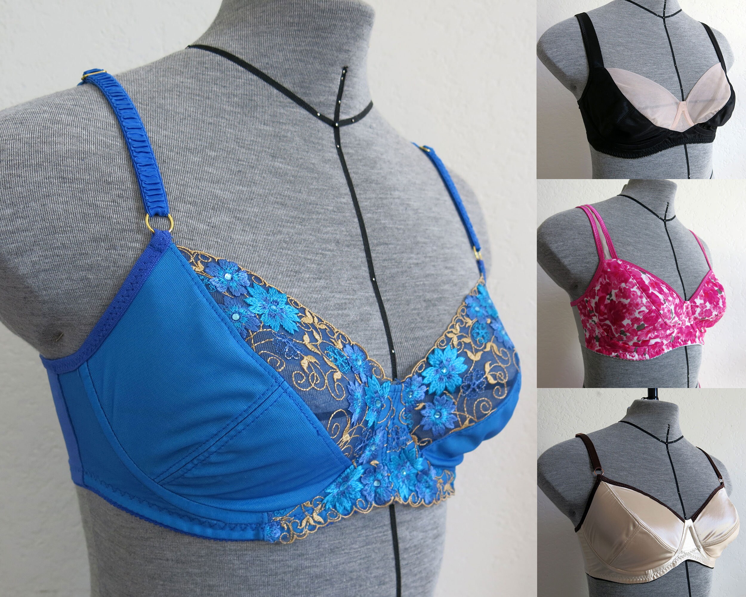 Desiree Bra PDF Sewing Pattern: Underwire Bra for Low-stretch