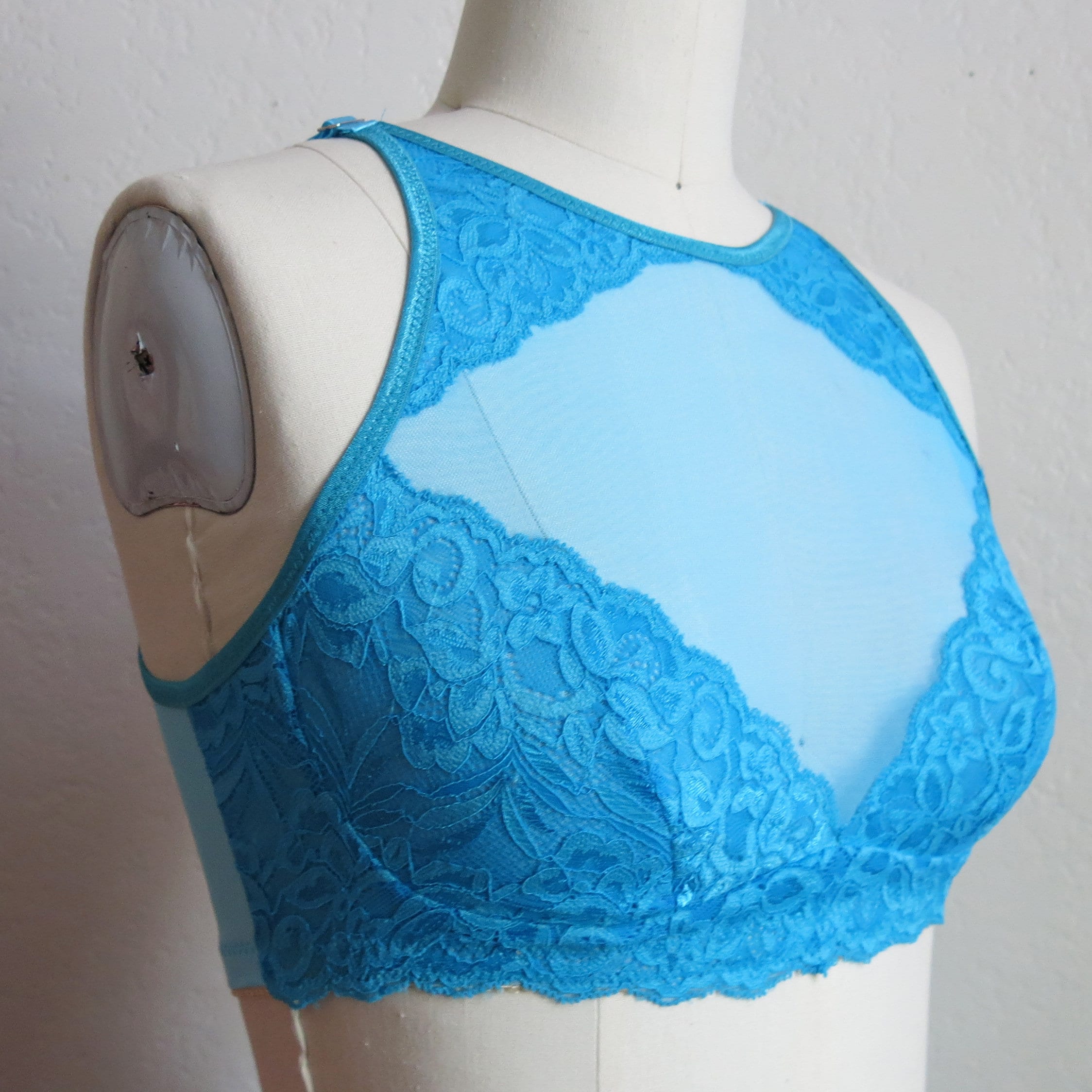 Delvine Bralette PDF Sewing Pattern High Neck Bra for Low Etsy Canada