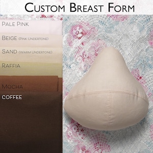 Custom Breast Form: soft adjustable mastectomy prosthesis for breast cancer made to order